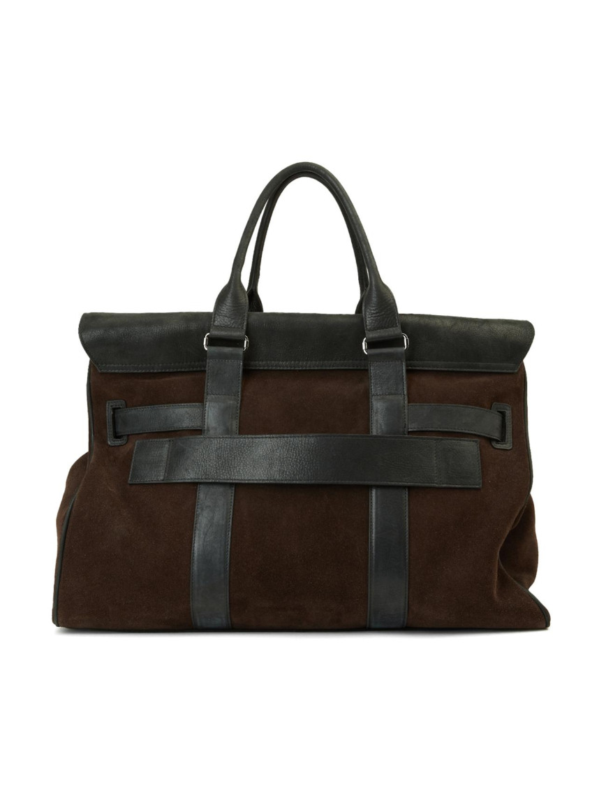 Network Erkek Siyah Süet Seyahat Çantası