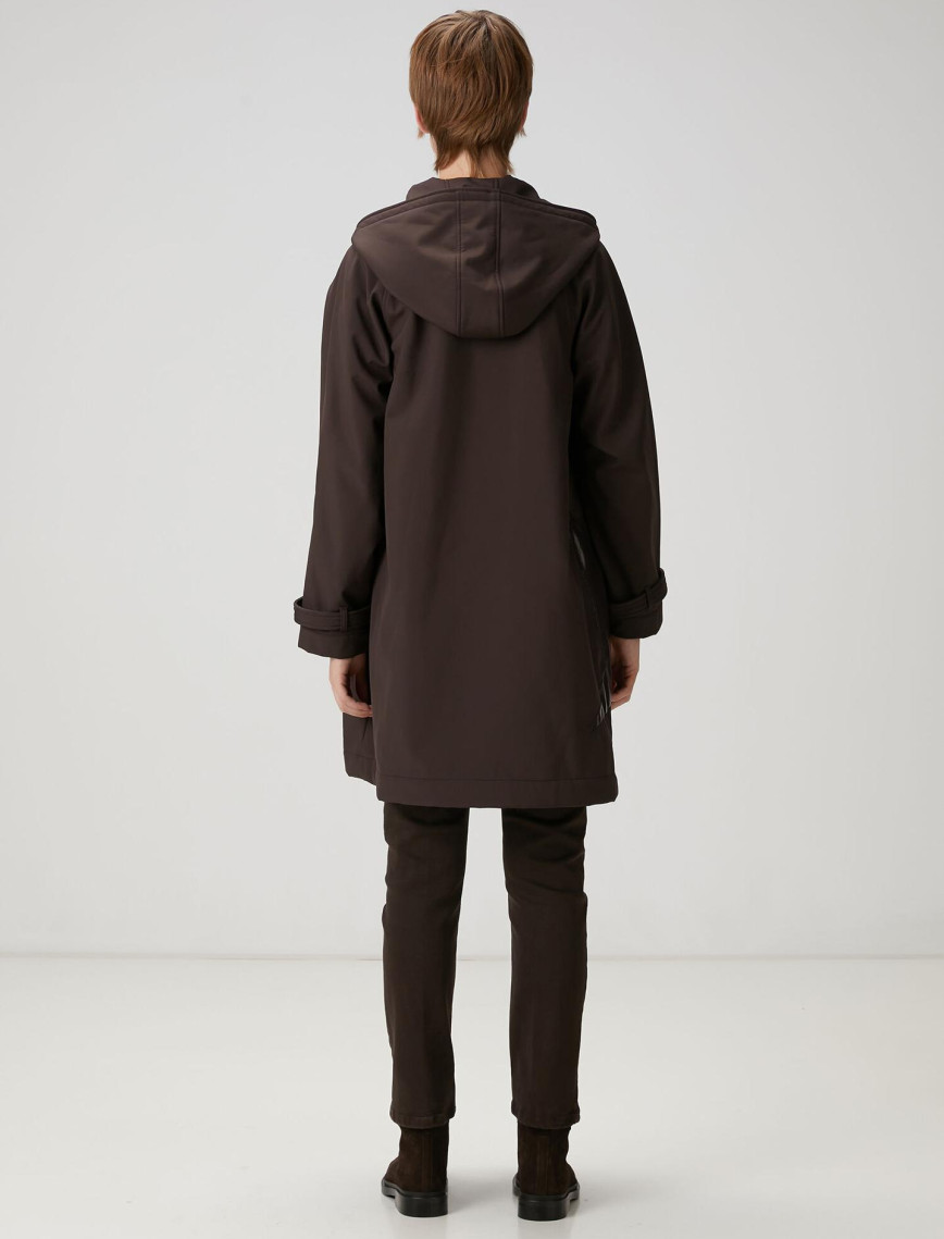 Beymen Club Kadın Kahverengi Kuş Aplikeli Kaban