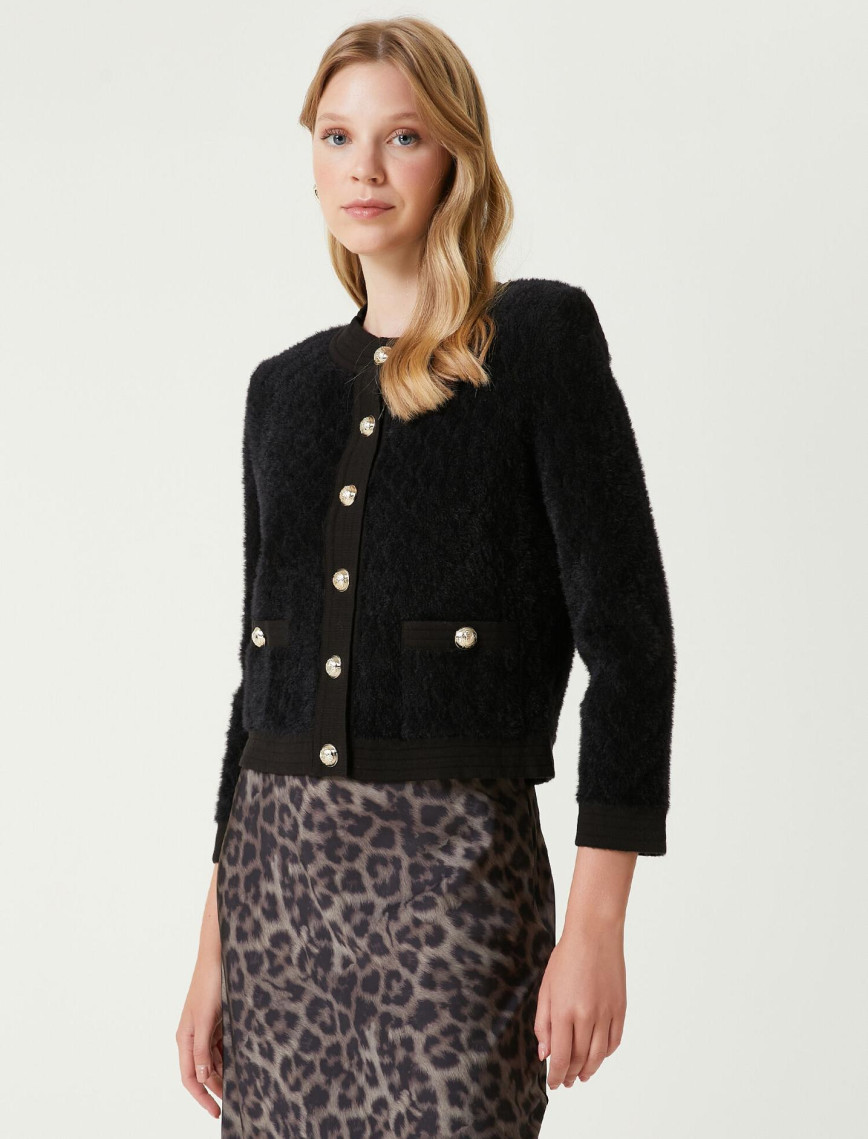 Beymen Club Kadın Kırık Beyaz Tüylü Hırka Beymen Club Kadın Kırık Beyaz Tüylü Hırka