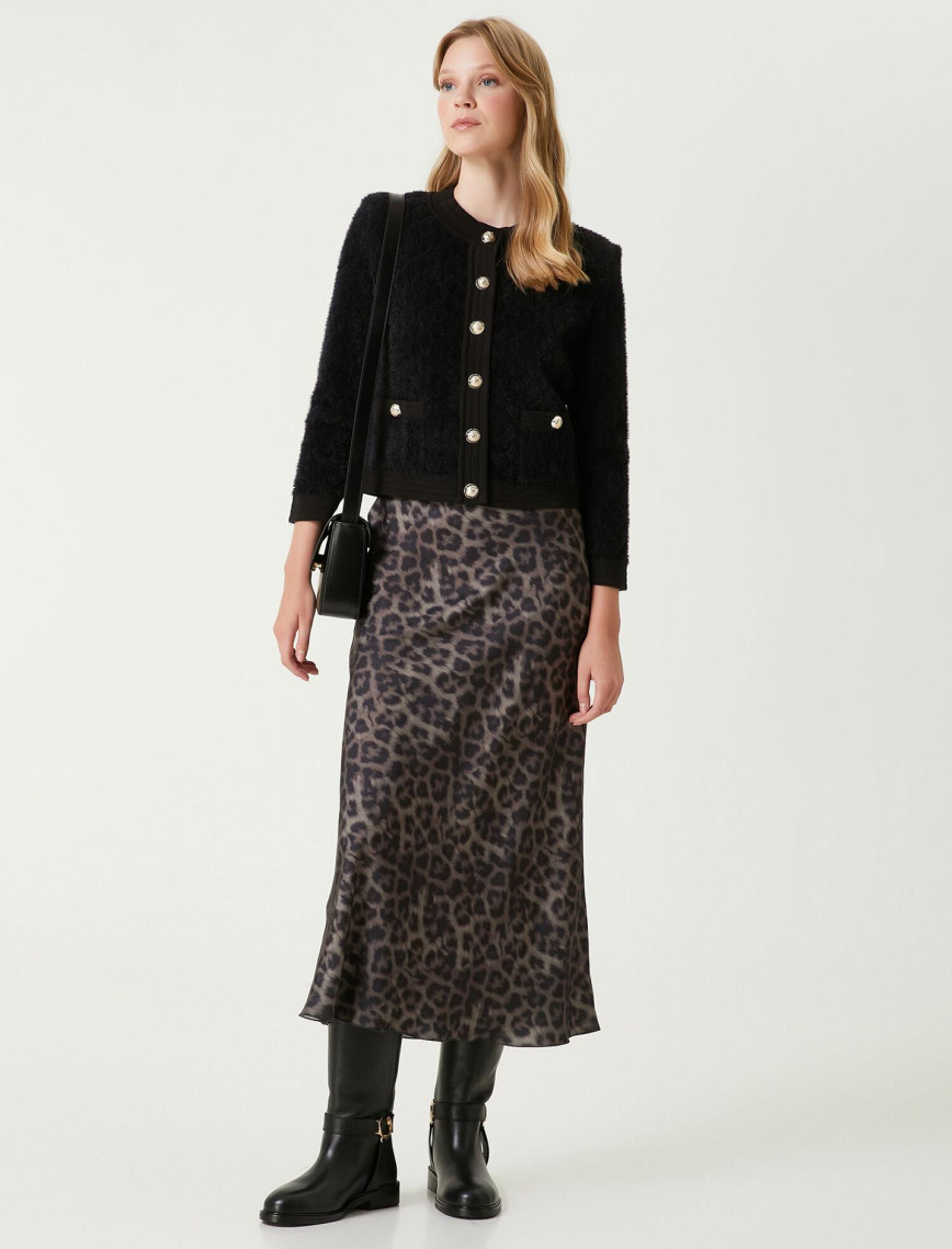 Beymen Club Kadın Siyah Tüylü Hırka Beymen Club Kadın Siyah Tüylü Hırka