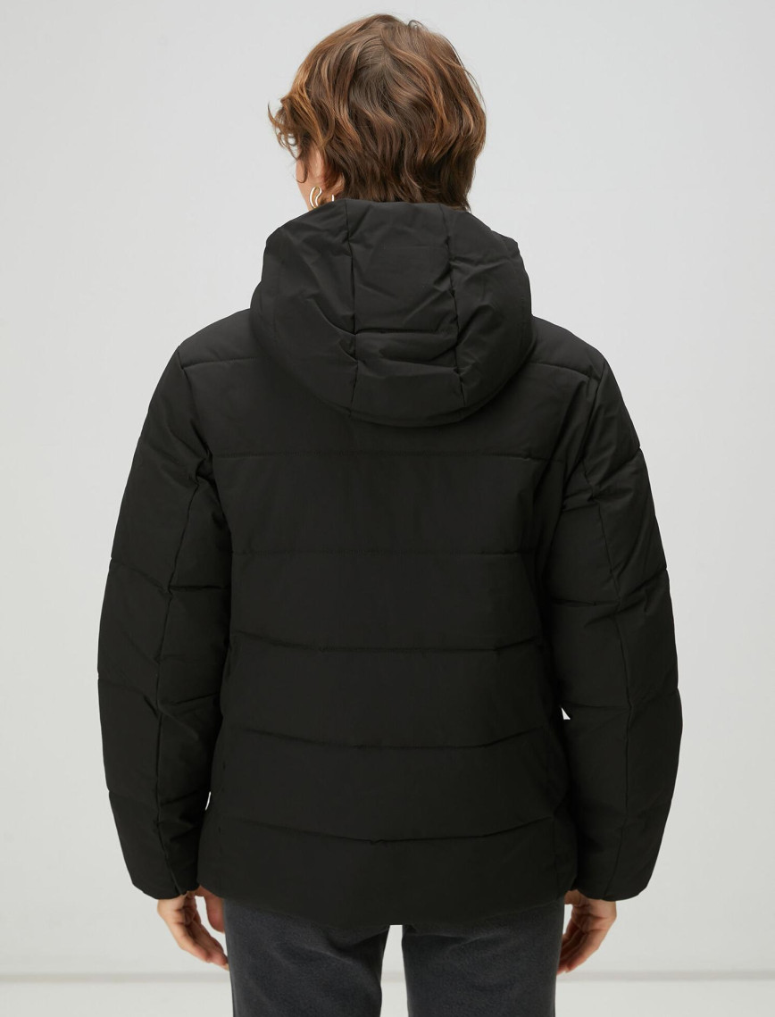 Beymen Club Kadın Siyah Kapüşonlu Basic Mont Beymen Club Kadın Siyah Kapüşonlu Basic Mont