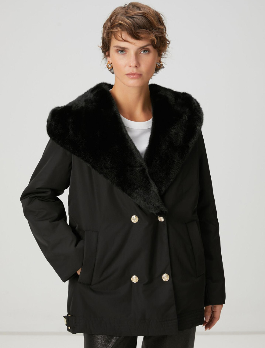 Beymen Club Kadın Bej Kapüşonlu Kruvaze Kaban Beymen Club Kadın Bej Kapüşonlu Kruvaze Kaban