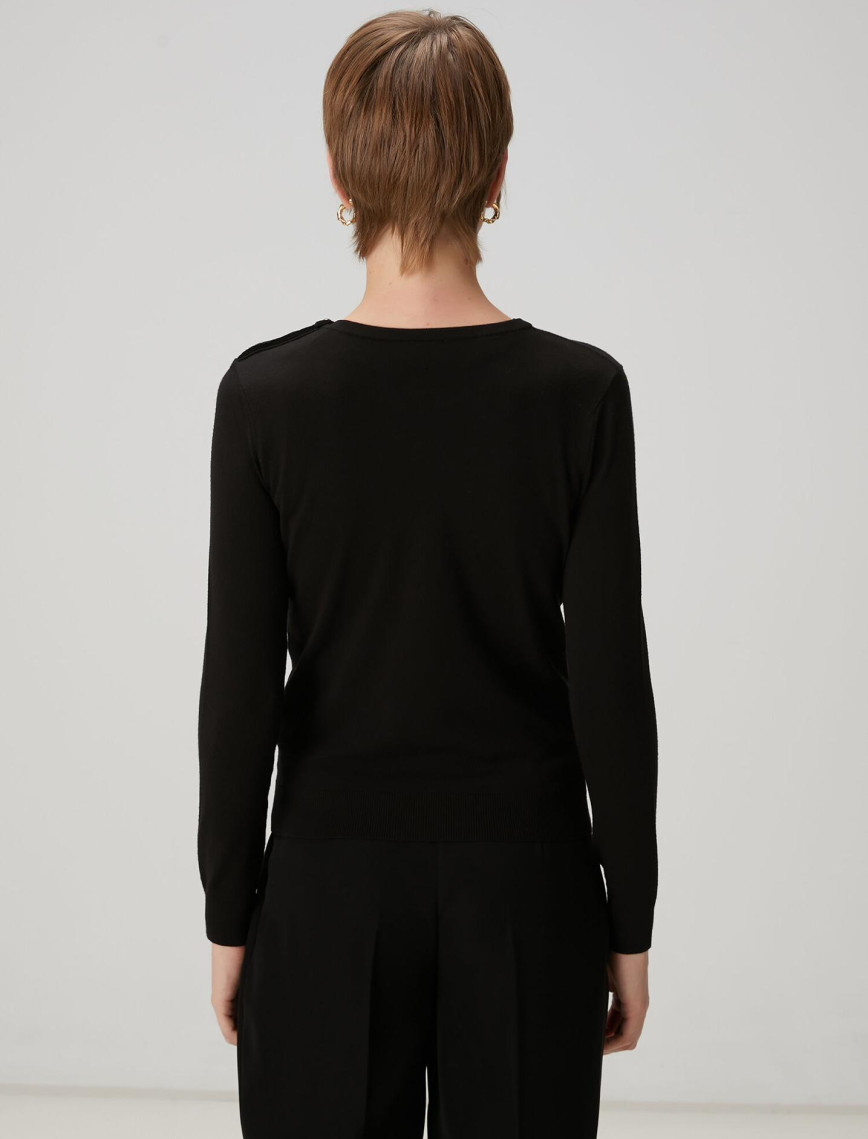 Beymen Club Kadın Siyah Basic Kazak Beymen Club Kadın Siyah Basic Kazak