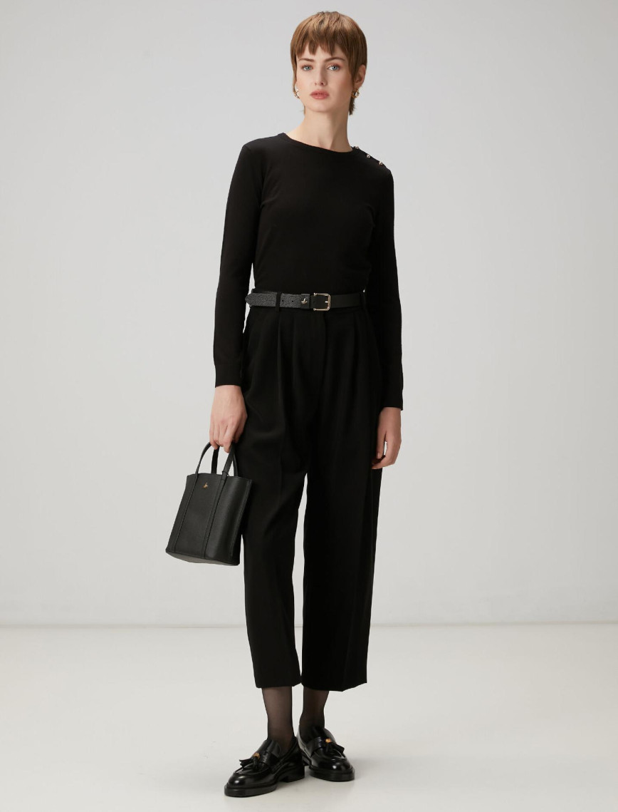 Beymen Club Kadın Siyah Basic Kazak Beymen Club Kadın Siyah Basic Kazak