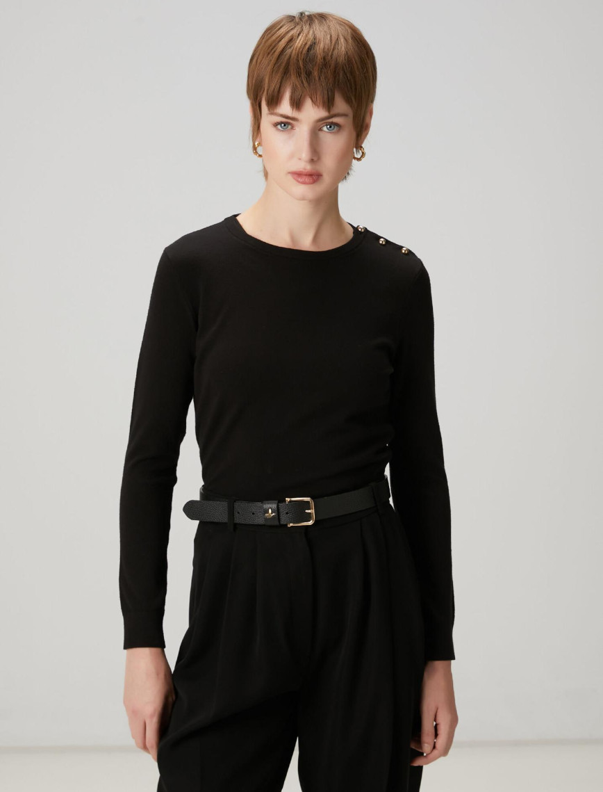 Beymen Club Kadın Siyah Basic Kazak Beymen Club Kadın Siyah Basic Kazak