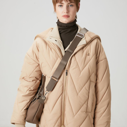 Beymen Club Kadın Kamel Zikzak Kapitoneli Mont Beymen Club Kadın Kamel Zikzak Kapitoneli Mont