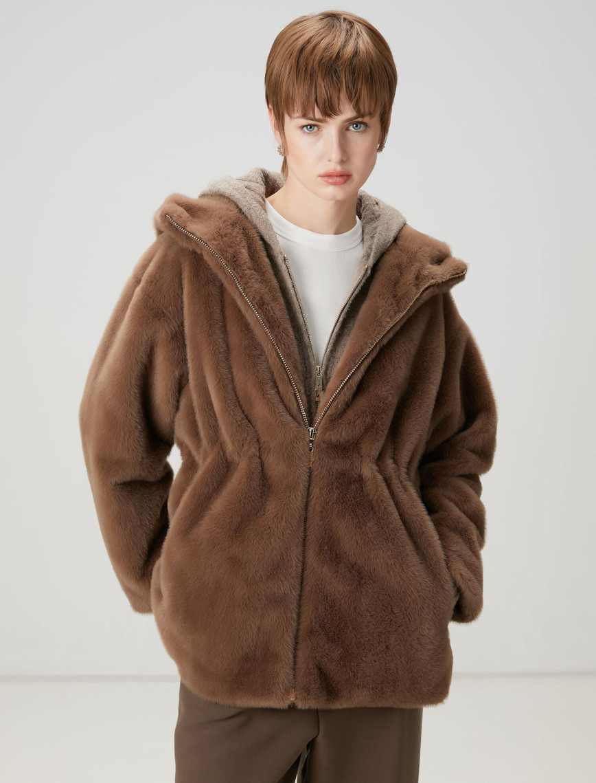 Beymen Club Kadın Vizon Kapüşonlu Mont