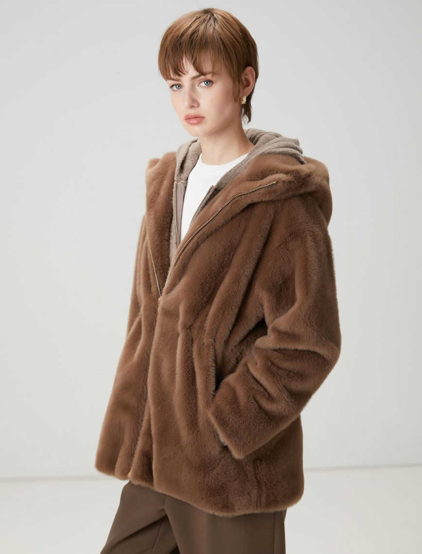 Beymen Club Kadın Vizon Kapüşonlu Mont