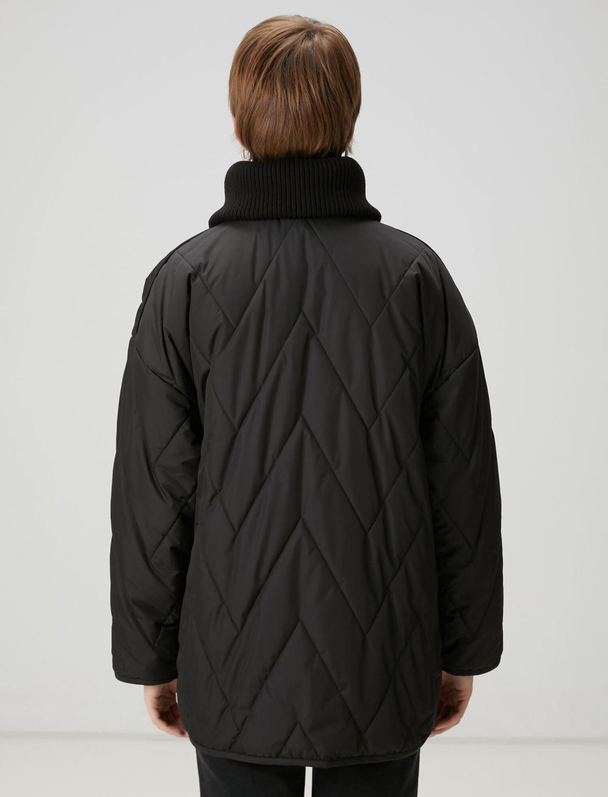 Beymen Club Kadın Siyah Kapitoneli Mont Beymen Club Kadın Siyah Kapitoneli Mont