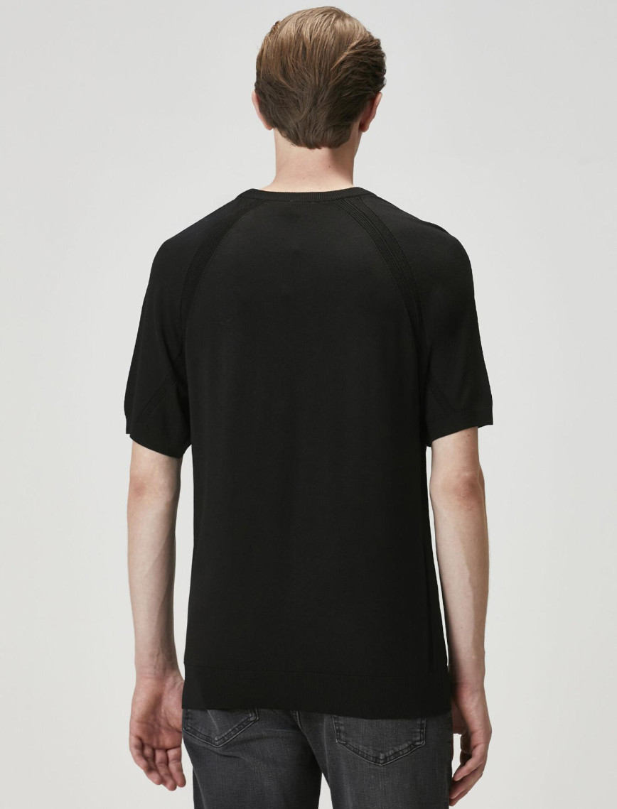 Beymen Club Erkek Siyah Kısa Kollu Kazak Beymen Club Erkek Siyah Kısa Kollu Kazak