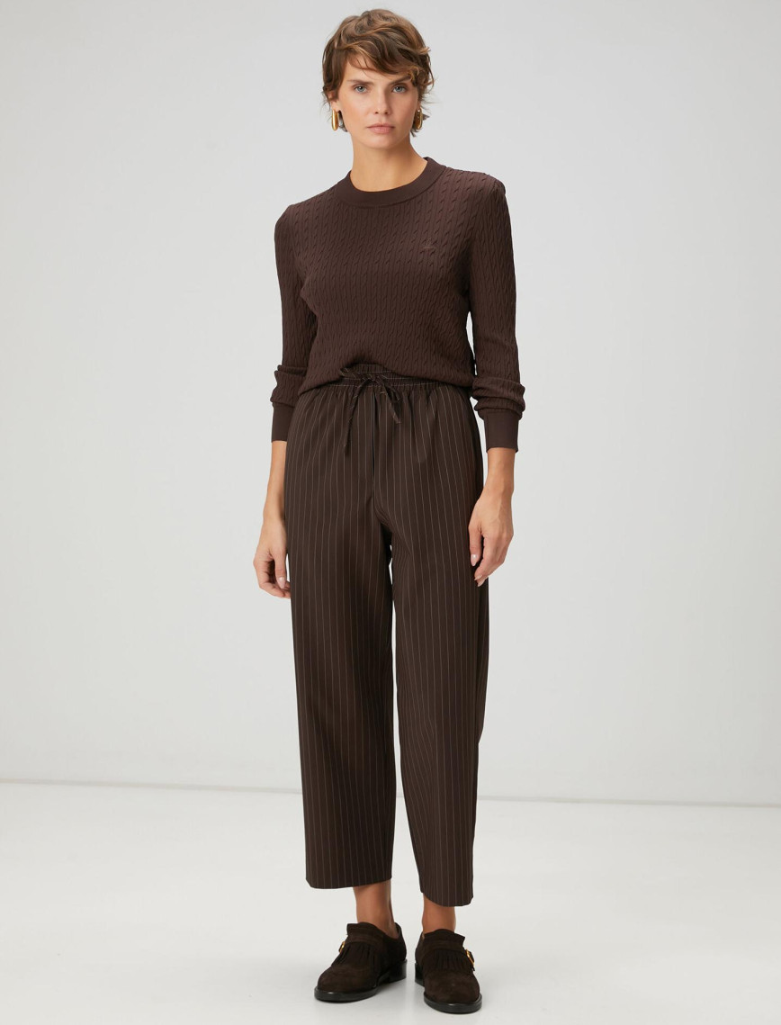 Beymen Club Kadın Kahverengi Basic Saç Örgü Triko Beymen Club Kadın Kahverengi Basic Saç Örgü Triko