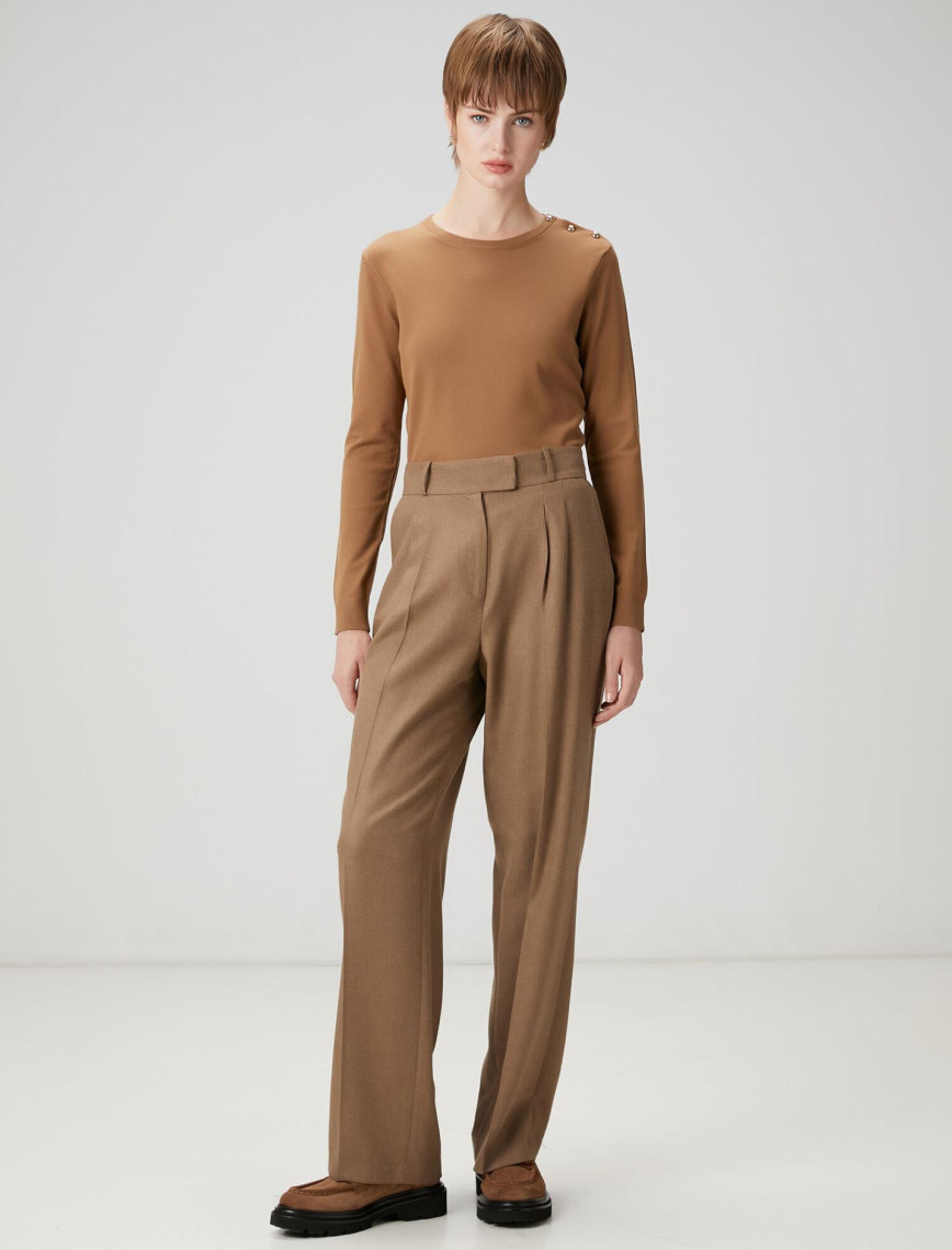 Beymen Club Kadın Tarçın Omzu Düğmeli Triko Beymen Club Kadın Tarçın Omzu Düğmeli Triko