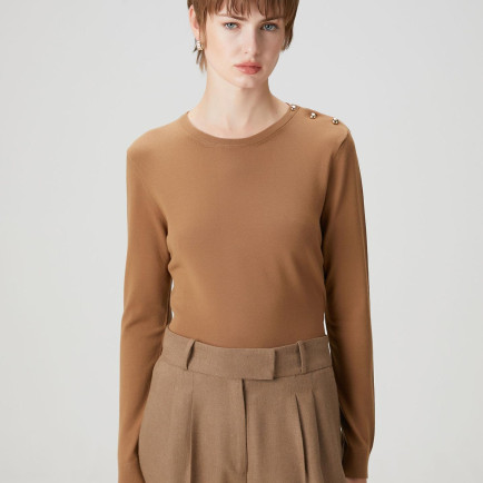 Beymen Club Kadın Tarçın Omzu Düğmeli Triko Beymen Club Kadın Tarçın Omzu Düğmeli Triko