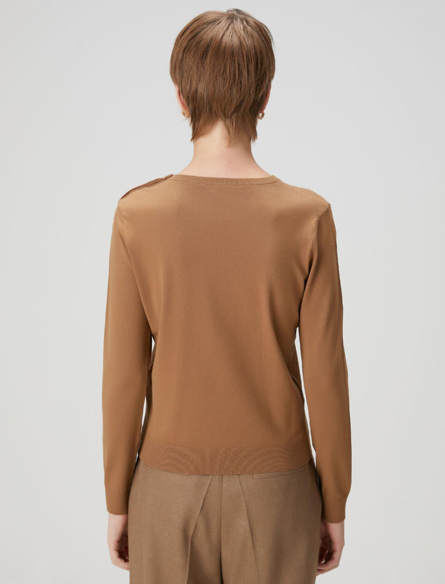 Beymen Club Kadın Tarçın Omzu Düğmeli Triko Beymen Club Kadın Tarçın Omzu Düğmeli Triko