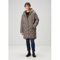 Beymen Club Kadın Gri Kapüşonlu Kapitoneli Kaban