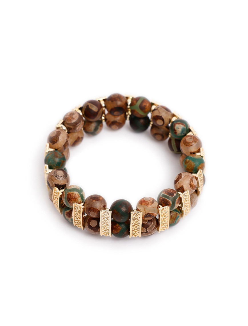 YARGICI Dokulu Ve Doğal Taş İçerikli Bileklik YARGICI Dokulu Ve Doğal Taş İçerikli Bileklik