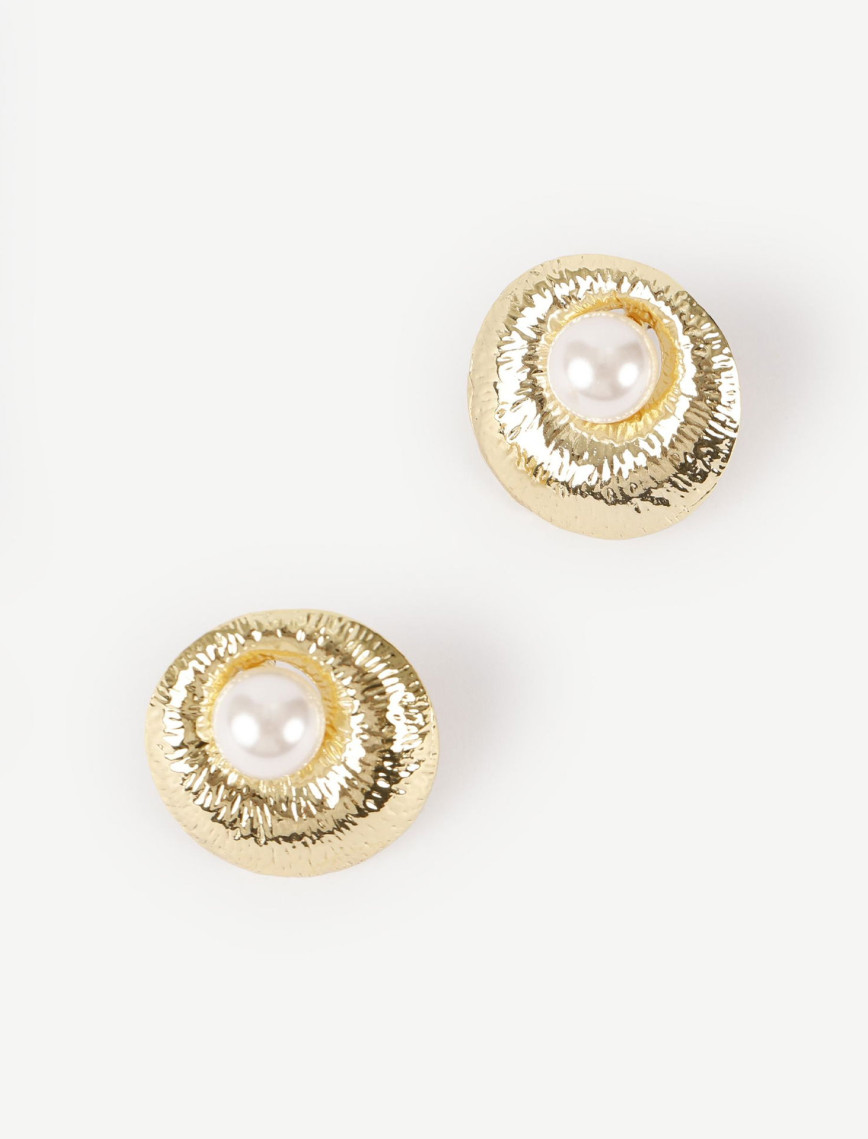 YARGICI İnci Detaylı Gold Küpe YARGICI İnci Detaylı Gold Küpe