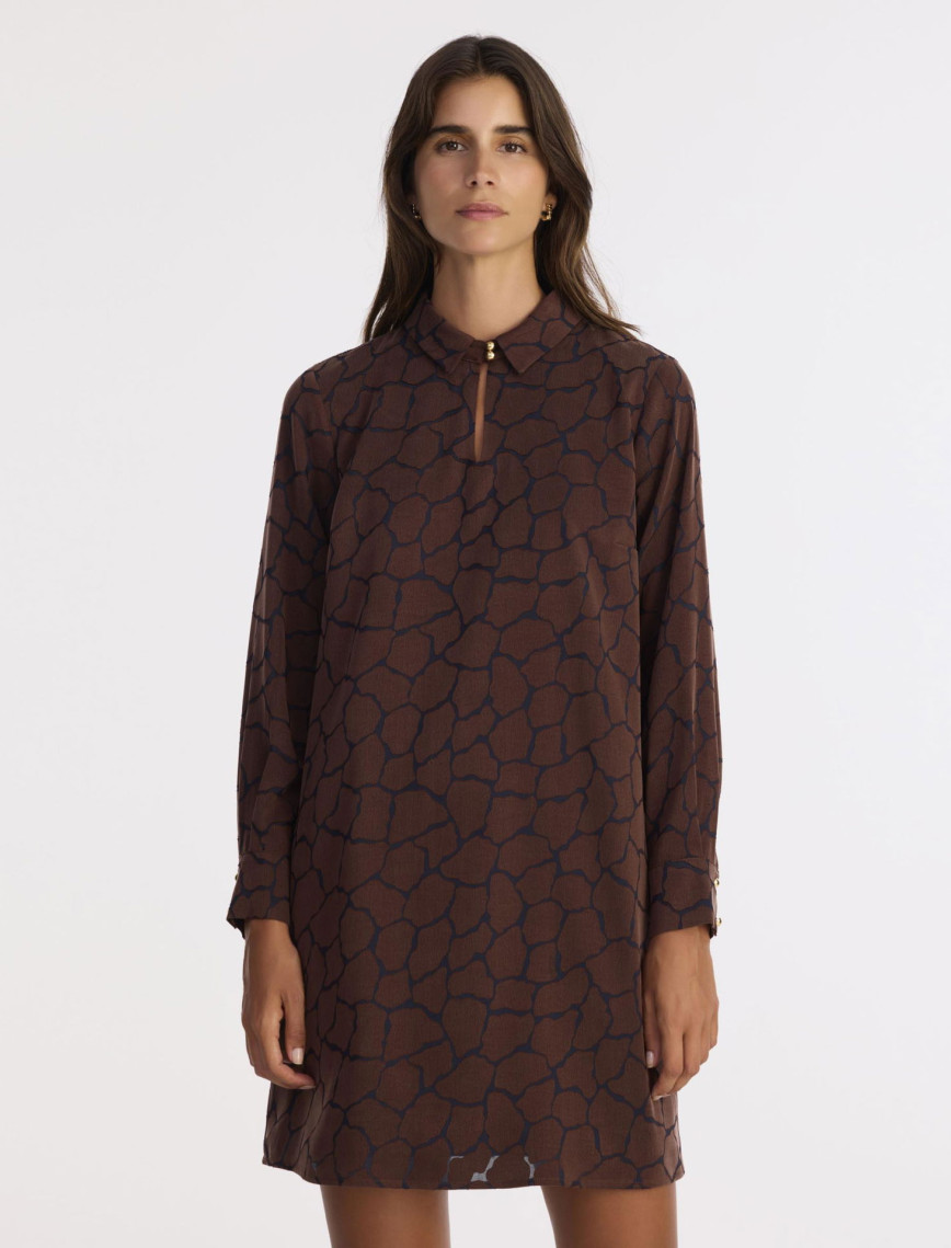 YARGICI A Form Gömlek Yaka Uzun Kol Elbise YARGICI A Form Gömlek Yaka Uzun Kol Elbise