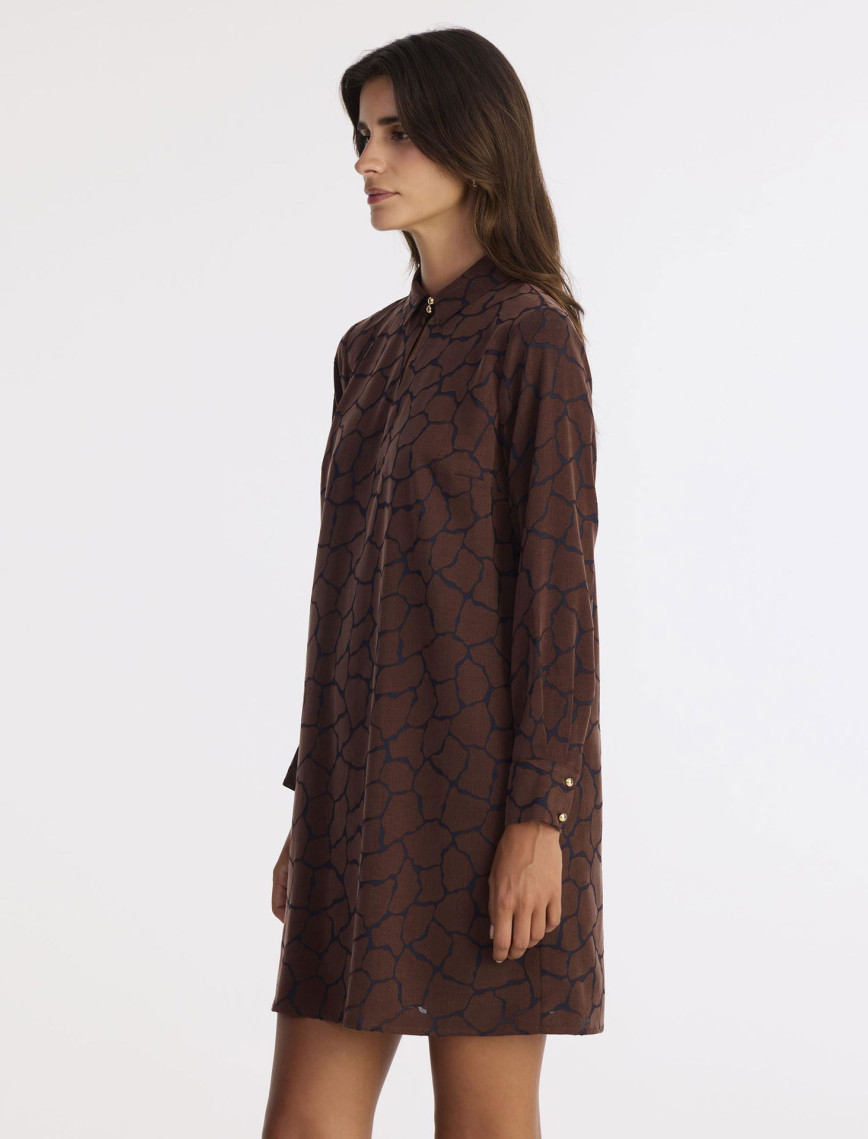 YARGICI A Form Gömlek Yaka Uzun Kol Elbise YARGICI A Form Gömlek Yaka Uzun Kol Elbise