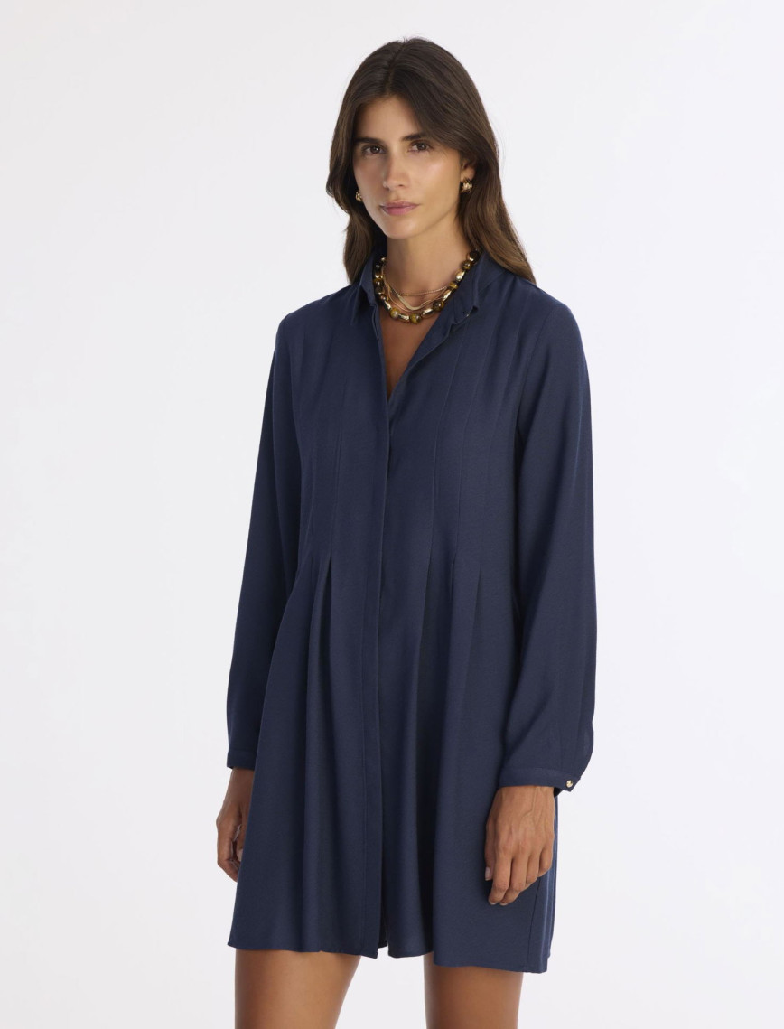 YARGICI Bol Gömlek Yaka Uzun Kol Elbise YARGICI Bol Gömlek Yaka Uzun Kol Elbise