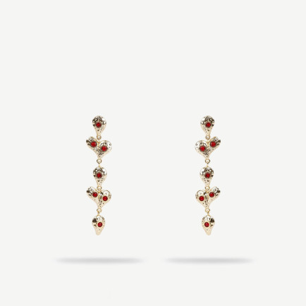 YARGICI Kalp Figürlü Sallantılı Küpe YARGICI Kalp Figürlü Sallantılı Küpe