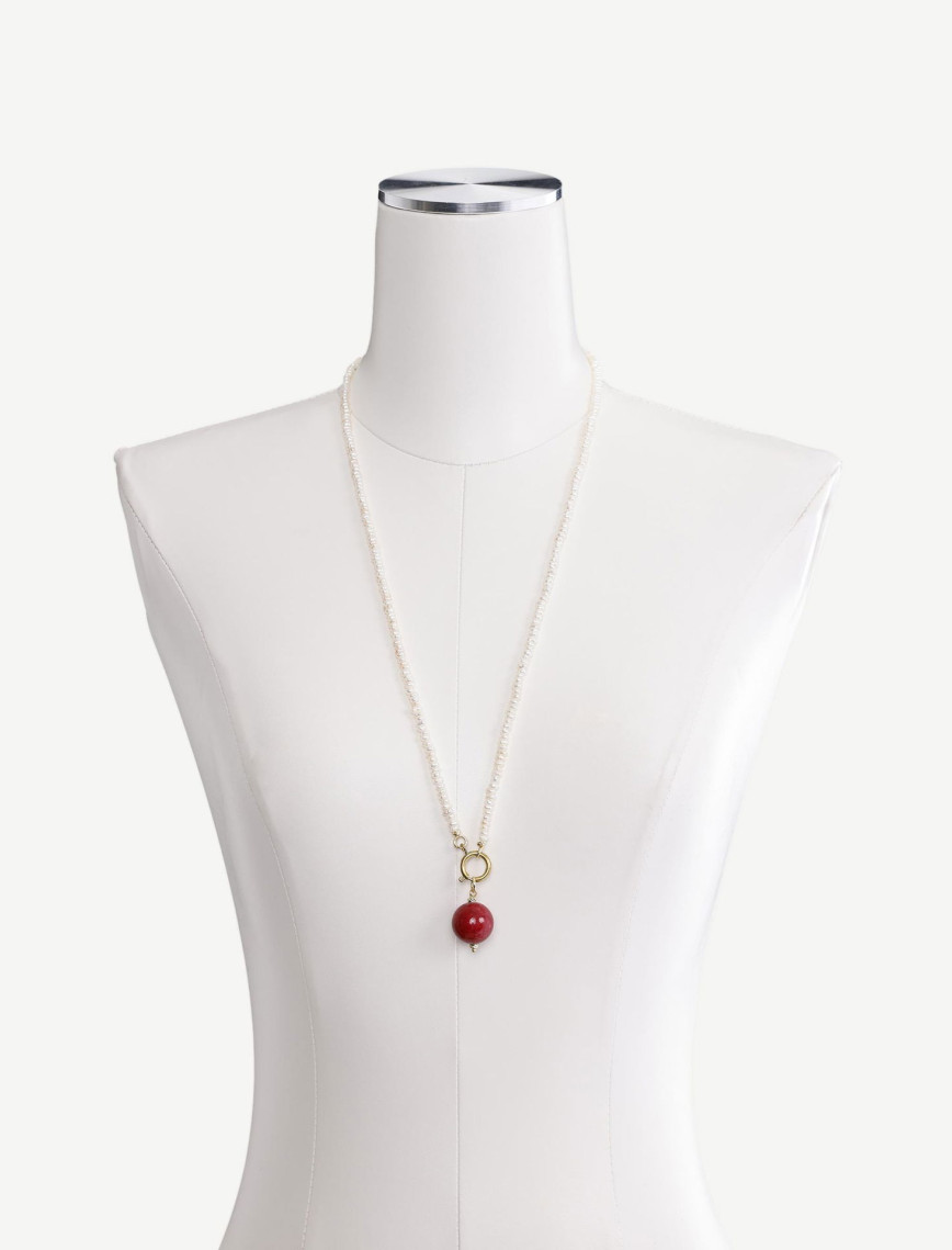 YARGICI Barok İnci Detaylı Kolye YARGICI Barok İnci Detaylı Kolye