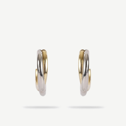 YARGICI Gold Ve Silver Renkli Halka Küpe YARGICI Gold Ve Silver Renkli Halka Küpe