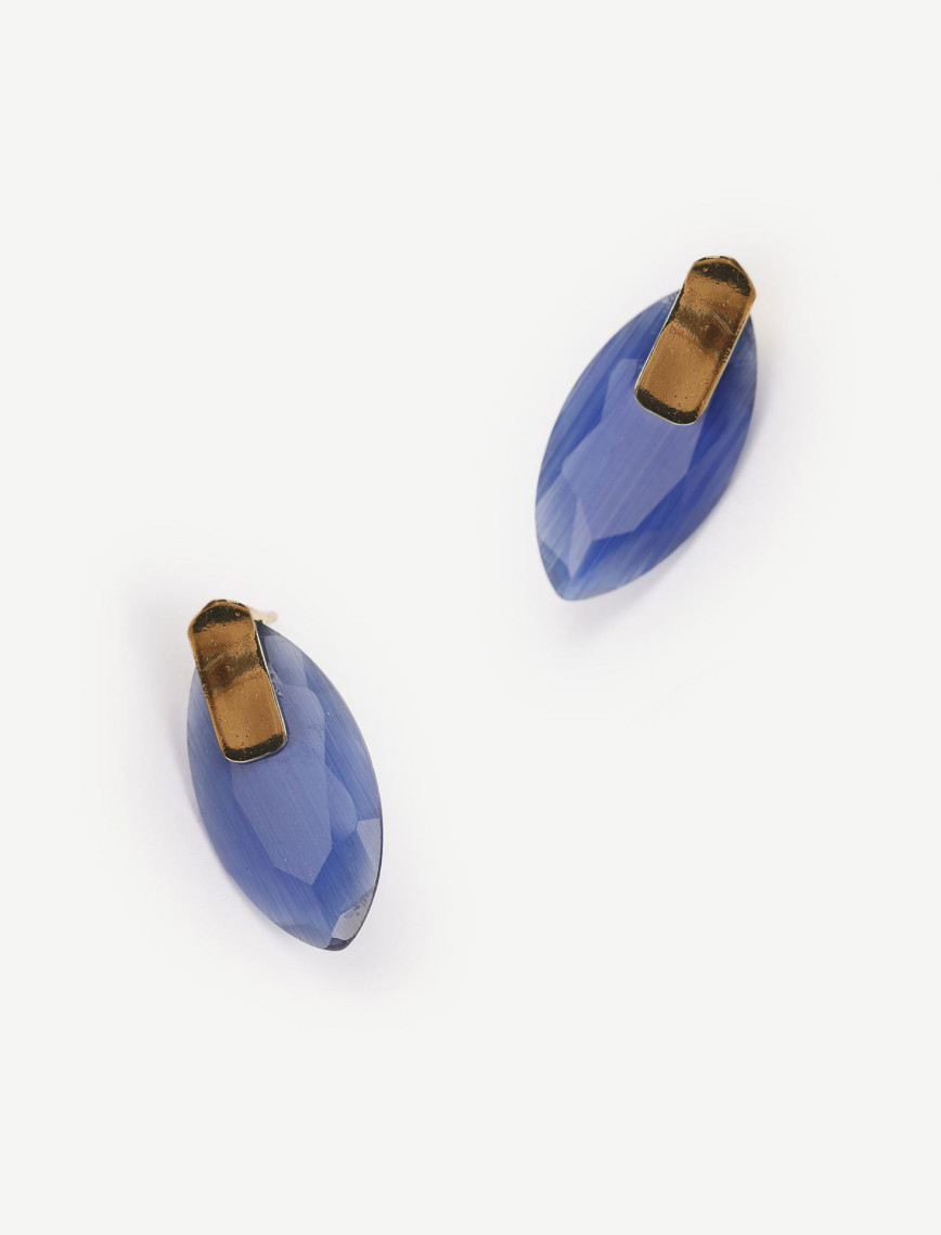 YARGICI Damla Formlu Doğal Taş Küpe YARGICI Damla Formlu Doğal Taş Küpe