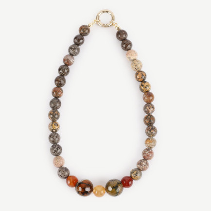 YARGICI Yuvarlak Formlu Doğal Taş Kolye YARGICI Yuvarlak Formlu Doğal Taş Kolye