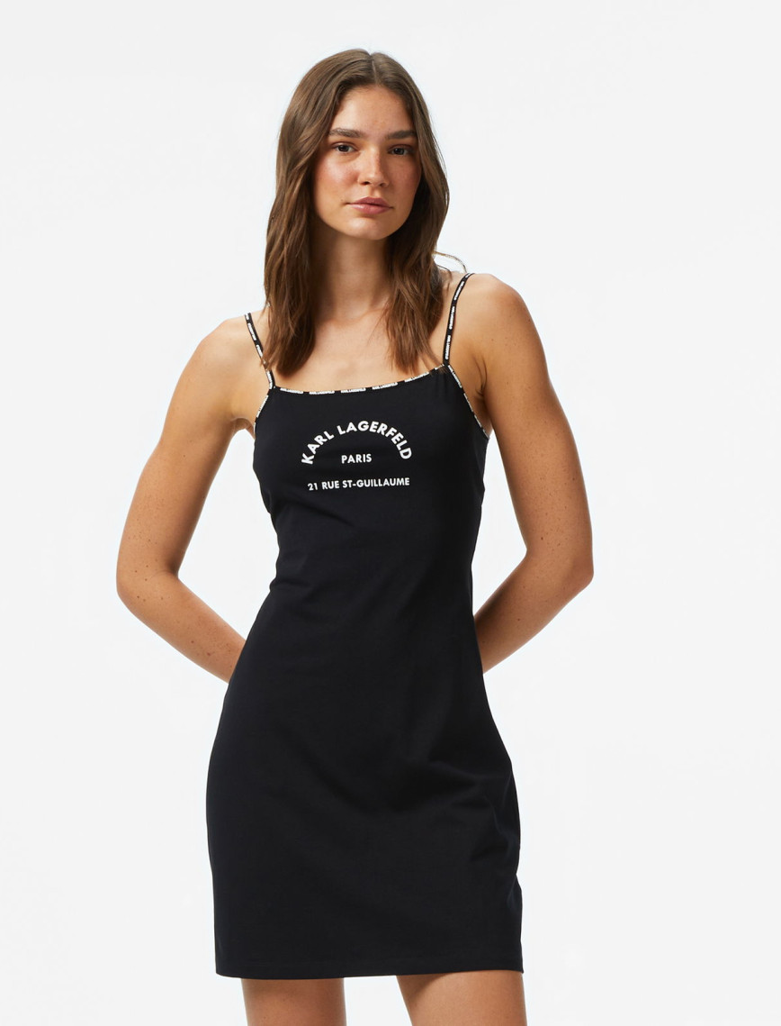Karl Lagerfeld Kadın Siyah Plaj Elbisesi Karl Lagerfeld Kadın Siyah Plaj Elbisesi