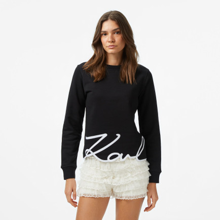 Karl Lagerfeld Kadın Siyah Sweatshirt Karl Lagerfeld Kadın Siyah Sweatshirt