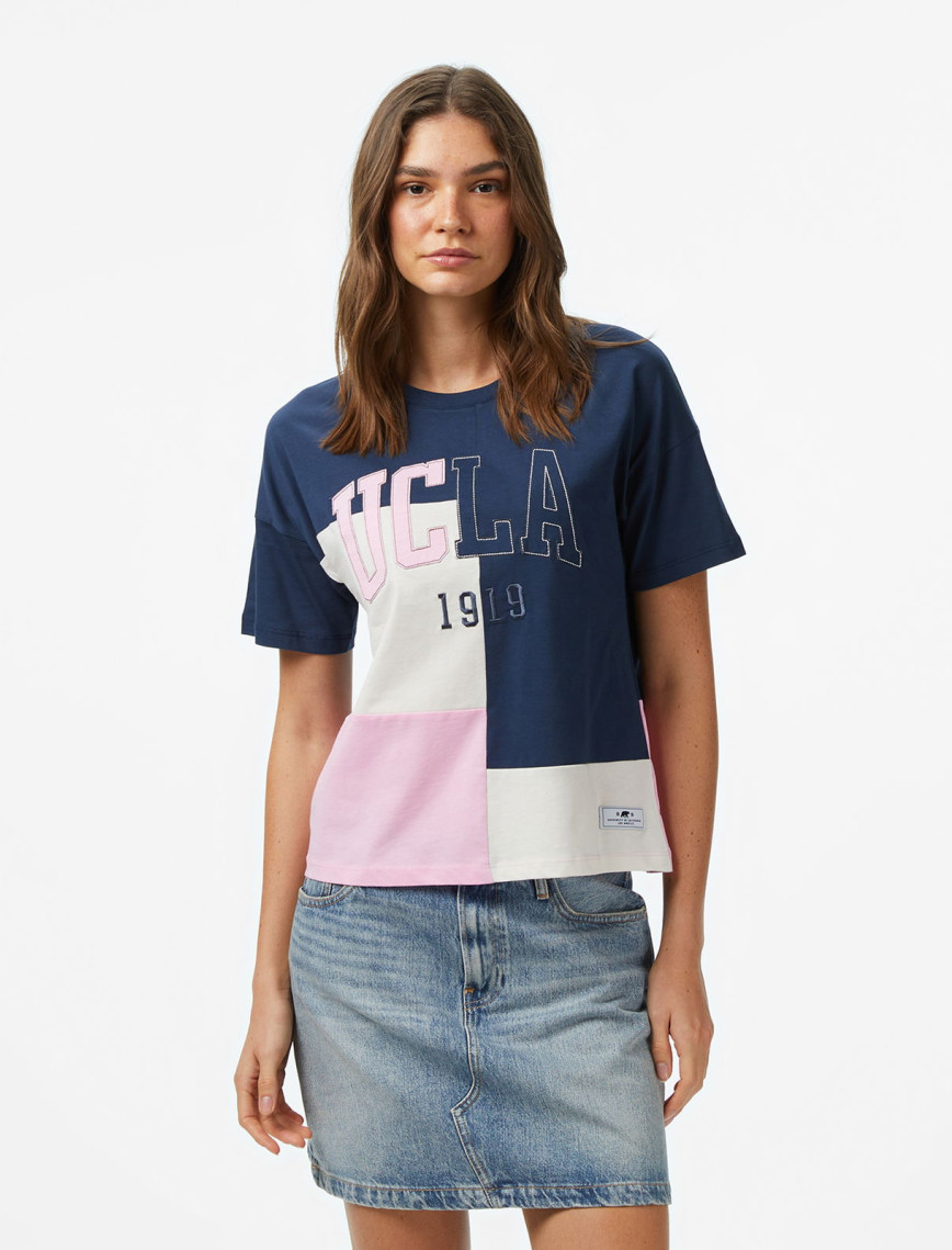 UCLA Flores Kadın Lacivert T-Shirt UCLA Flores Kadın Lacivert T-Shirt