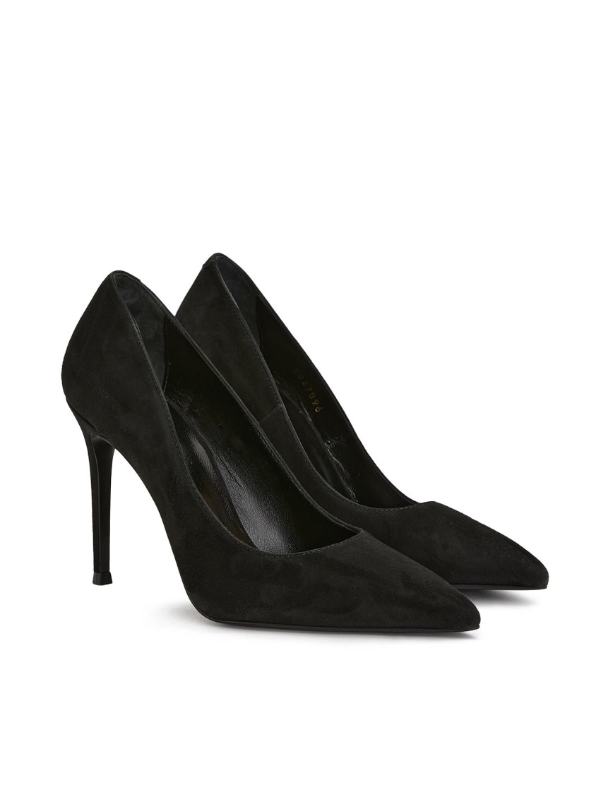 Divarese Kadın Siyah Deri Topuklu Ayakkabı Divarese Kadın Siyah Deri Topuklu Ayakkabı