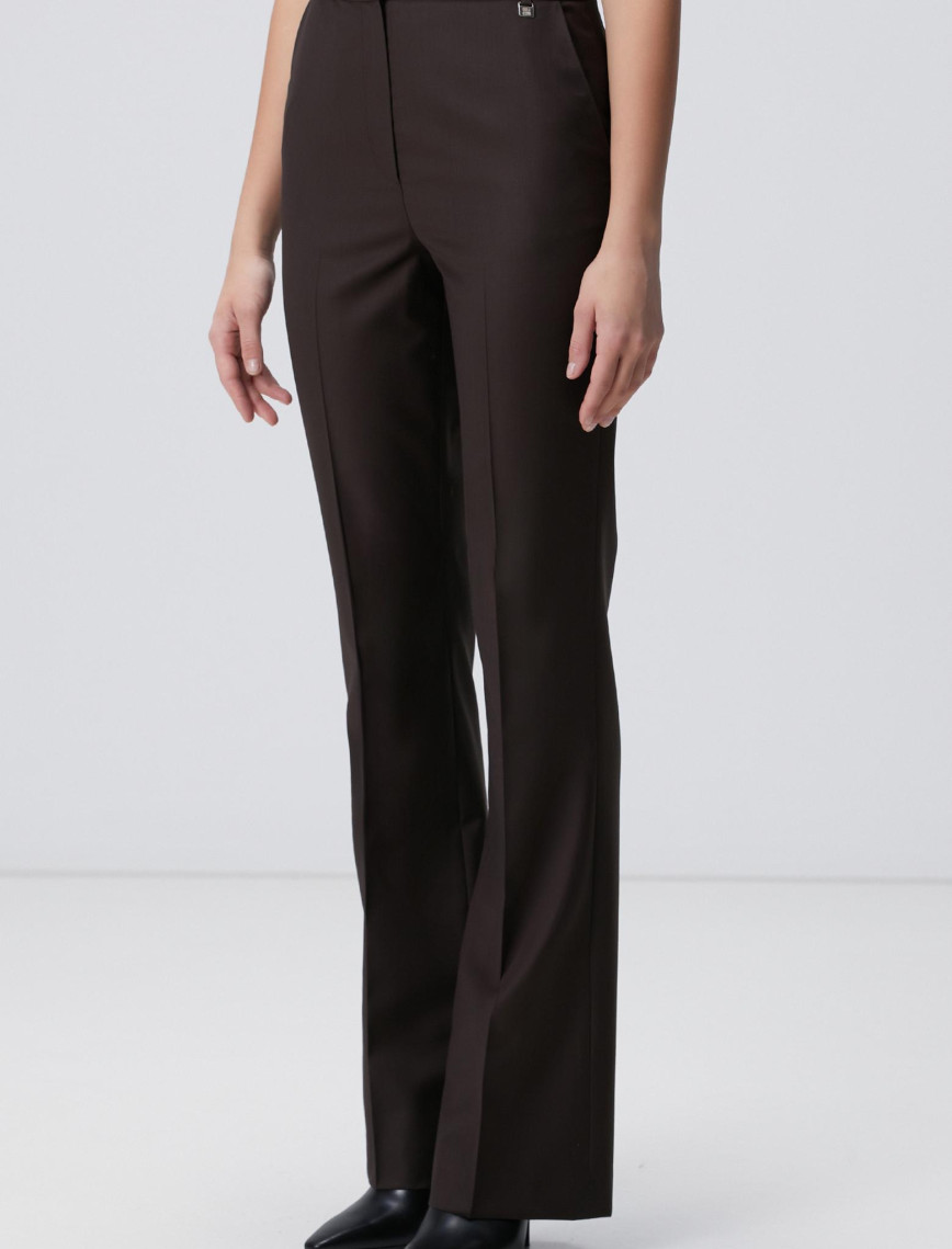 Network Kadın Acı Kahve Yün Karışımlı Pantolon