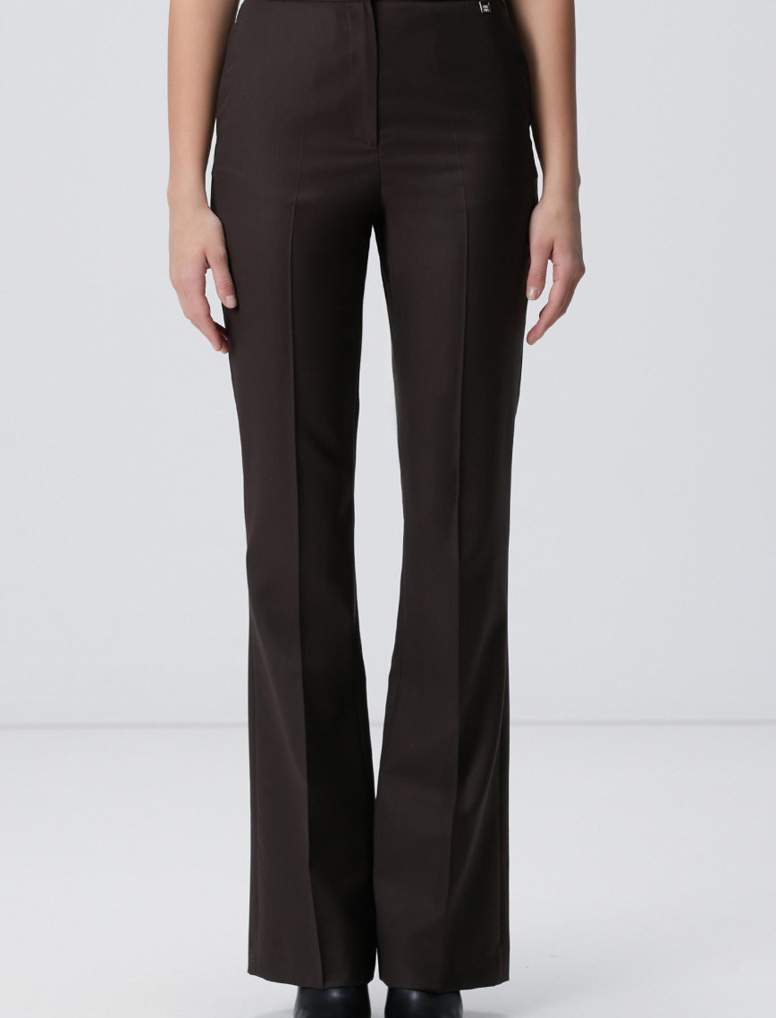 Network Kadın Acı Kahve Yün Karışımlı Pantolon