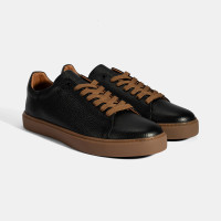 Erkek Siyah Bağcıklı Deri Günlük Ayakkabı Erkek Siyah Bağcıklı Deri Günlük Ayakkabı