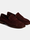 Kadın Bordo Süet Loafer Kadın Bordo Süet Loafer