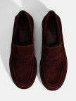 Kadın Bordo Süet Loafer Kadın Bordo Süet Loafer