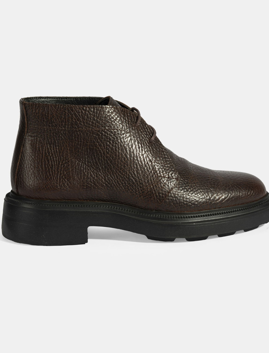 Erkek Kahve Bağcıklı Deri Bot Erkek Kahve Bağcıklı Deri Bot