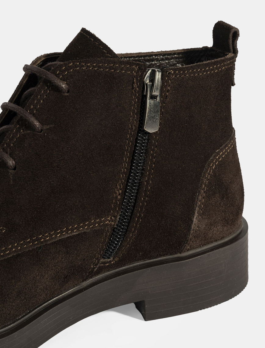 Kadın Kahve Bağcıklı Süet Bot Kadın Kahve Bağcıklı Süet Bot