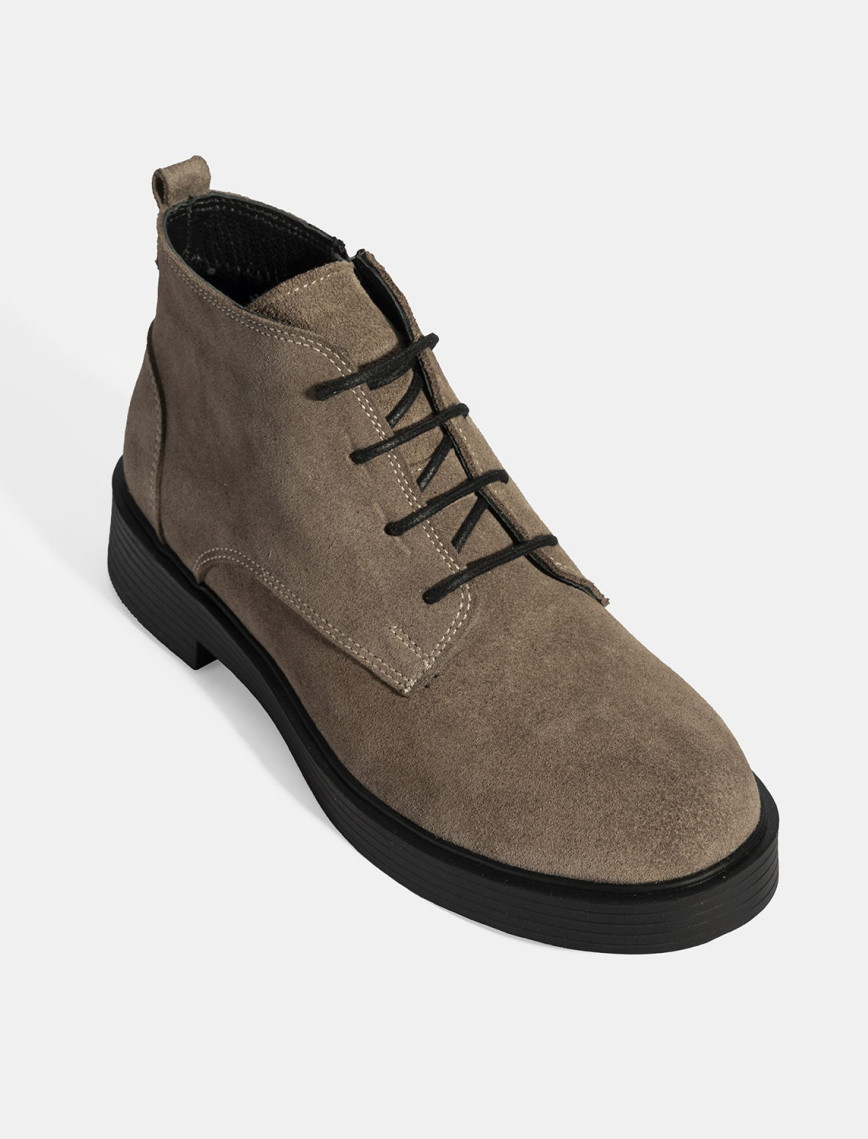 Kadın Vizon Bağcıklı Süet Bot Kadın Vizon Bağcıklı Süet Bot