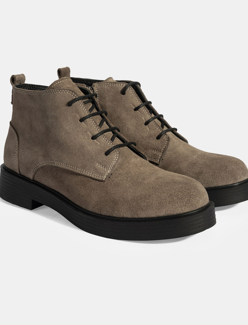 Kadın Vizon Bağcıklı Süet Bot Kadın Vizon Bağcıklı Süet Bot