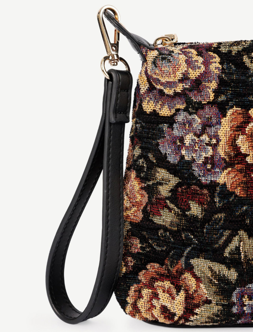 YARGICI Çiçek Desenli Kumaş Çapraz Çanta YARGICI Çiçek Desenli Kumaş Çapraz Çanta