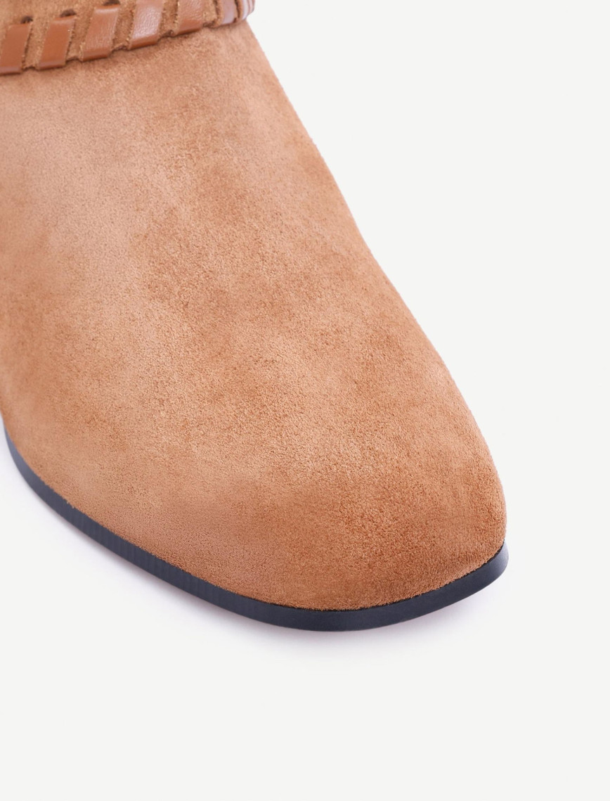 YARGICI Örgü Saraç Detaylı Western Deri Bot YARGICI Örgü Saraç Detaylı Western Deri Bot