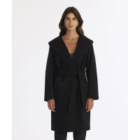 YARGICI Kapüşonlu Ve Kemerli Uzun Palto YARGICI Kapüşonlu Ve Kemerli Uzun Palto