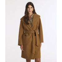 YARGICI Kapüşonlu Ve Kemerli Uzun Palto YARGICI Kapüşonlu Ve Kemerli Uzun Palto