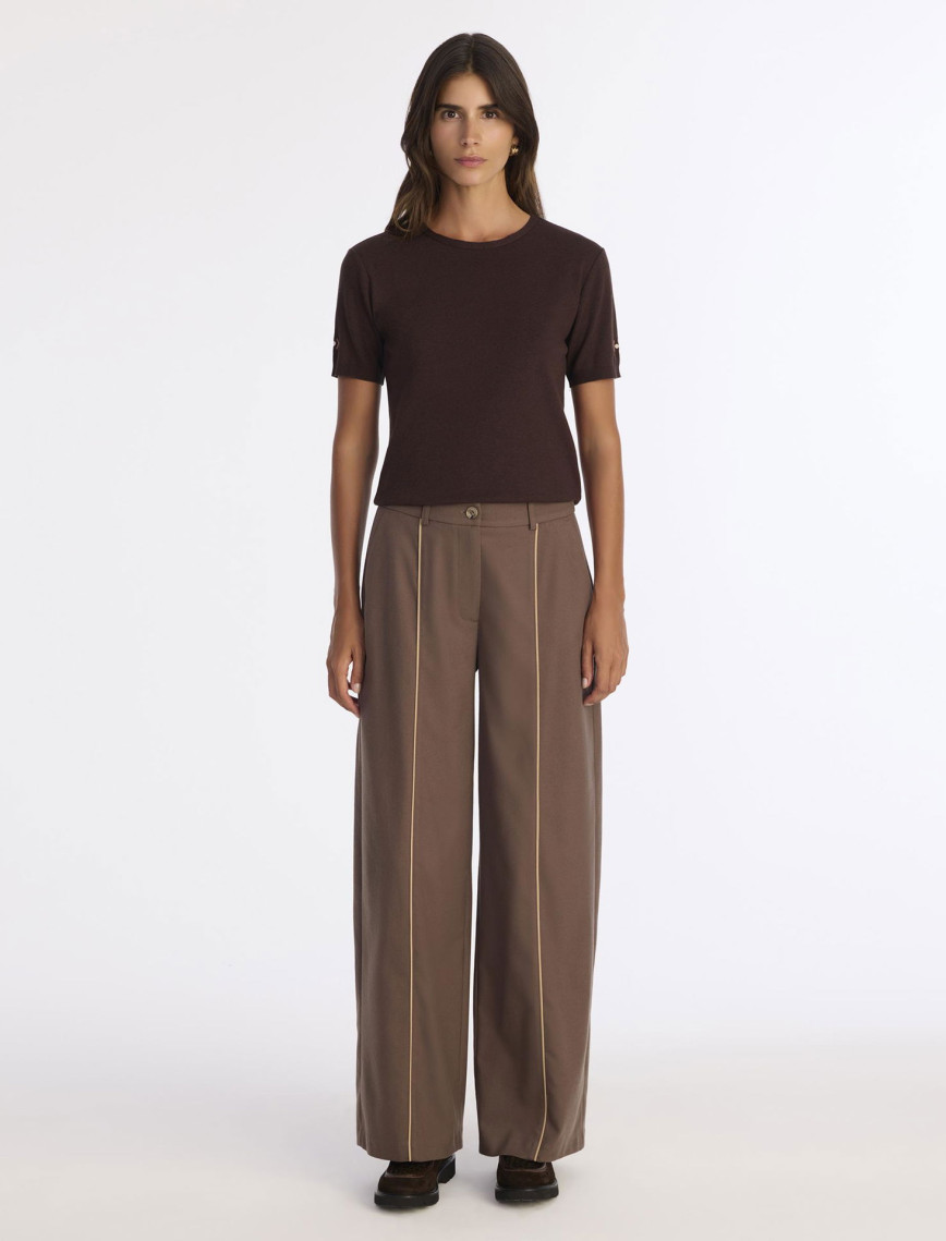 YARGICI Geniş Yüksek Bel Pantolon YARGICI Geniş Yüksek Bel Pantolon