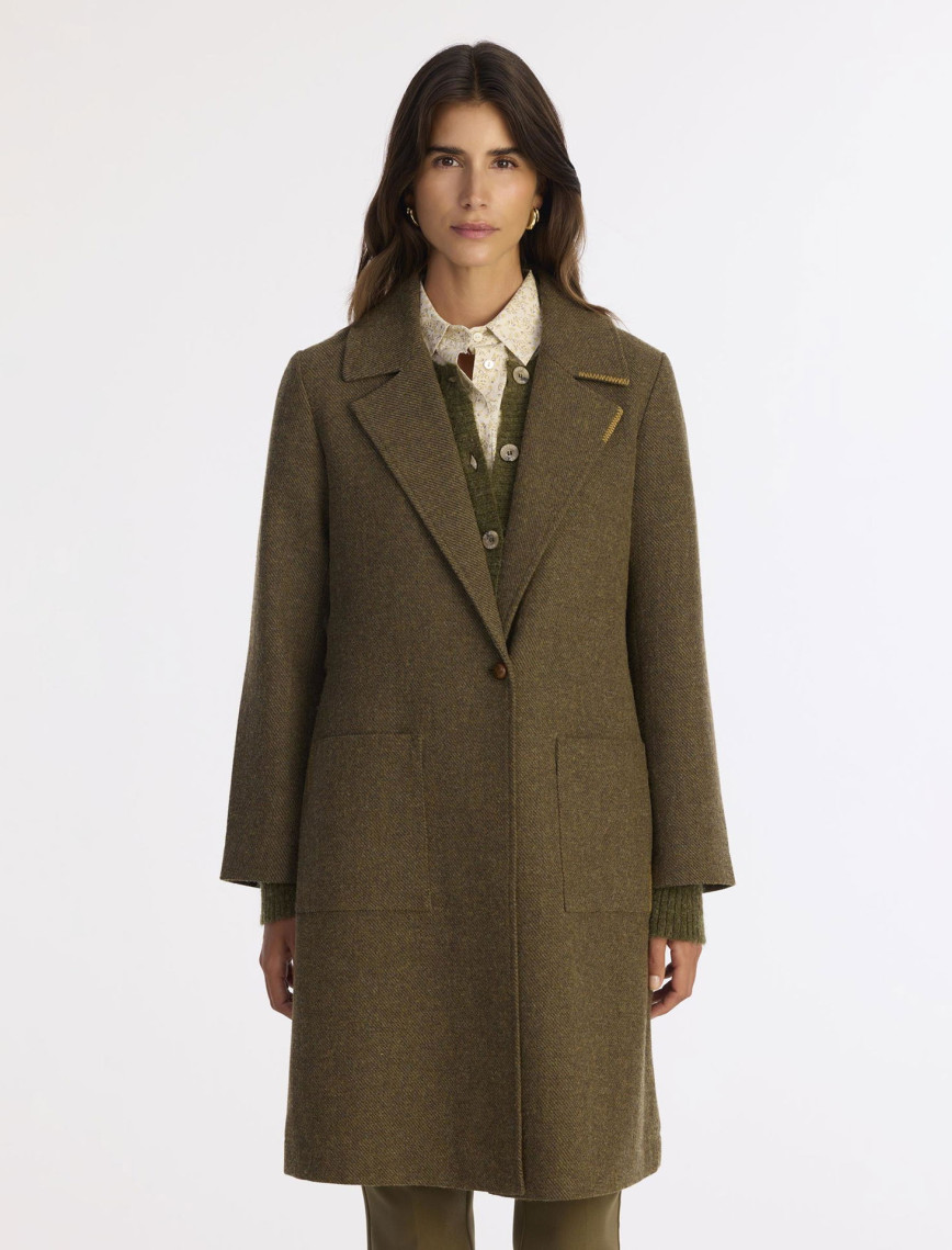 YARGICI Dikiş Detaylı Kemerli Uzun Palto YARGICI Dikiş Detaylı Kemerli Uzun Palto