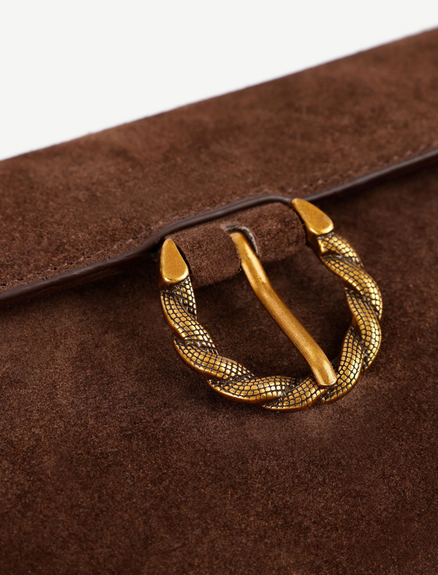 YARGICI Toka Detaylı Deri Omuz Çantası YARGICI Toka Detaylı Deri Omuz Çantası