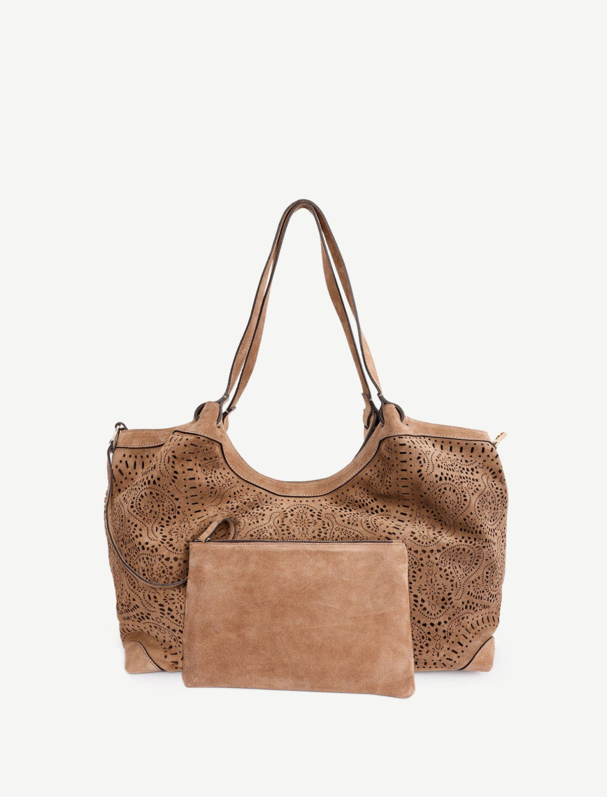 YARGICI Lazer Kesimli Deri Omuz Çantası YARGICI Lazer Kesimli Deri Omuz Çantası